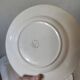 Set of 5 flat plates, signed Longwy.