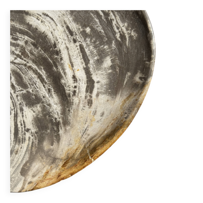 Vide poche ou plat en bois pétrifié D27-23 -3322