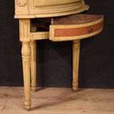 Antique Louis XVI lacquered corner cabinet from the 18th century