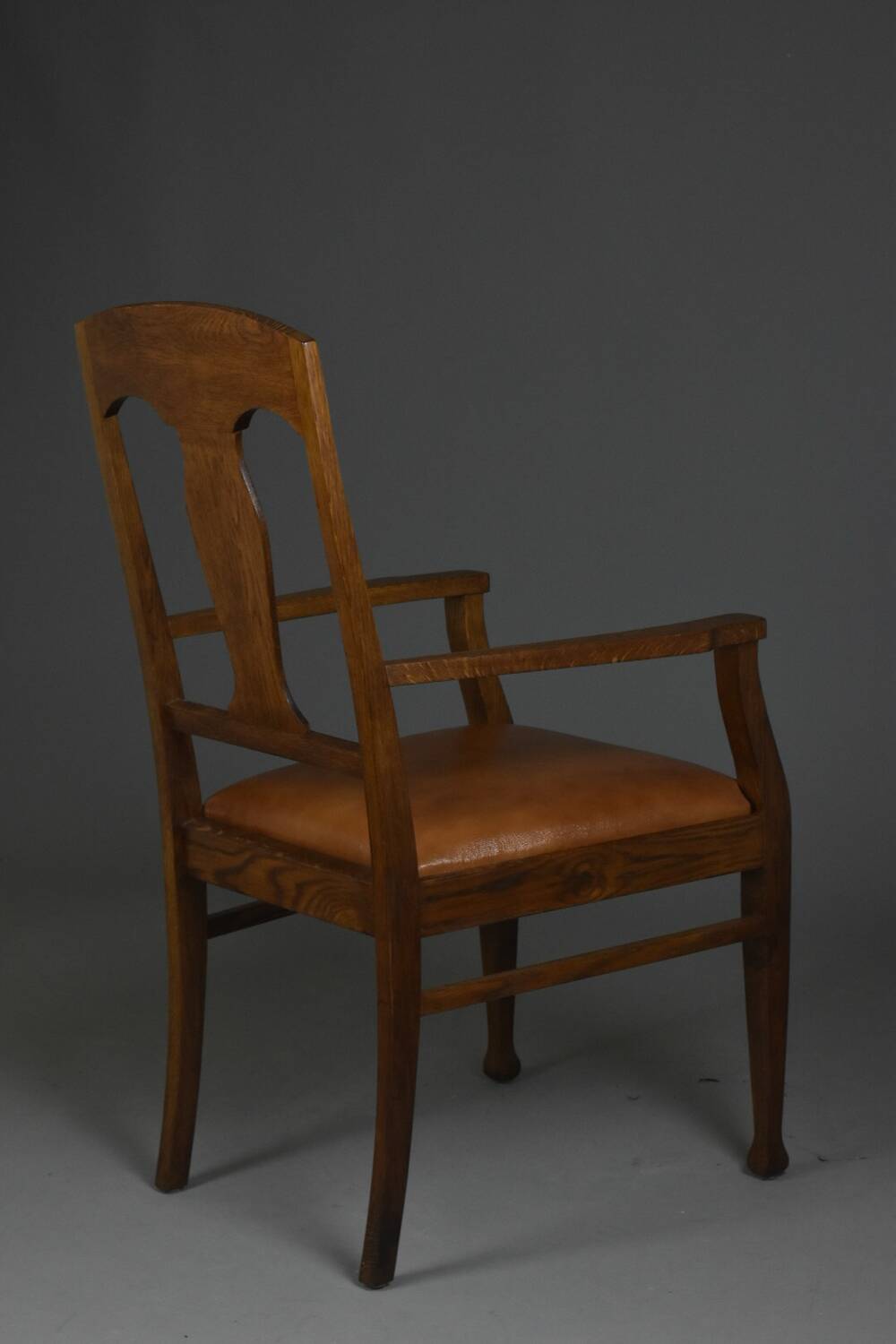Art Deco Oak Armchair, 1920s–30s