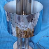 Vintage 1970s metal tubular lamp