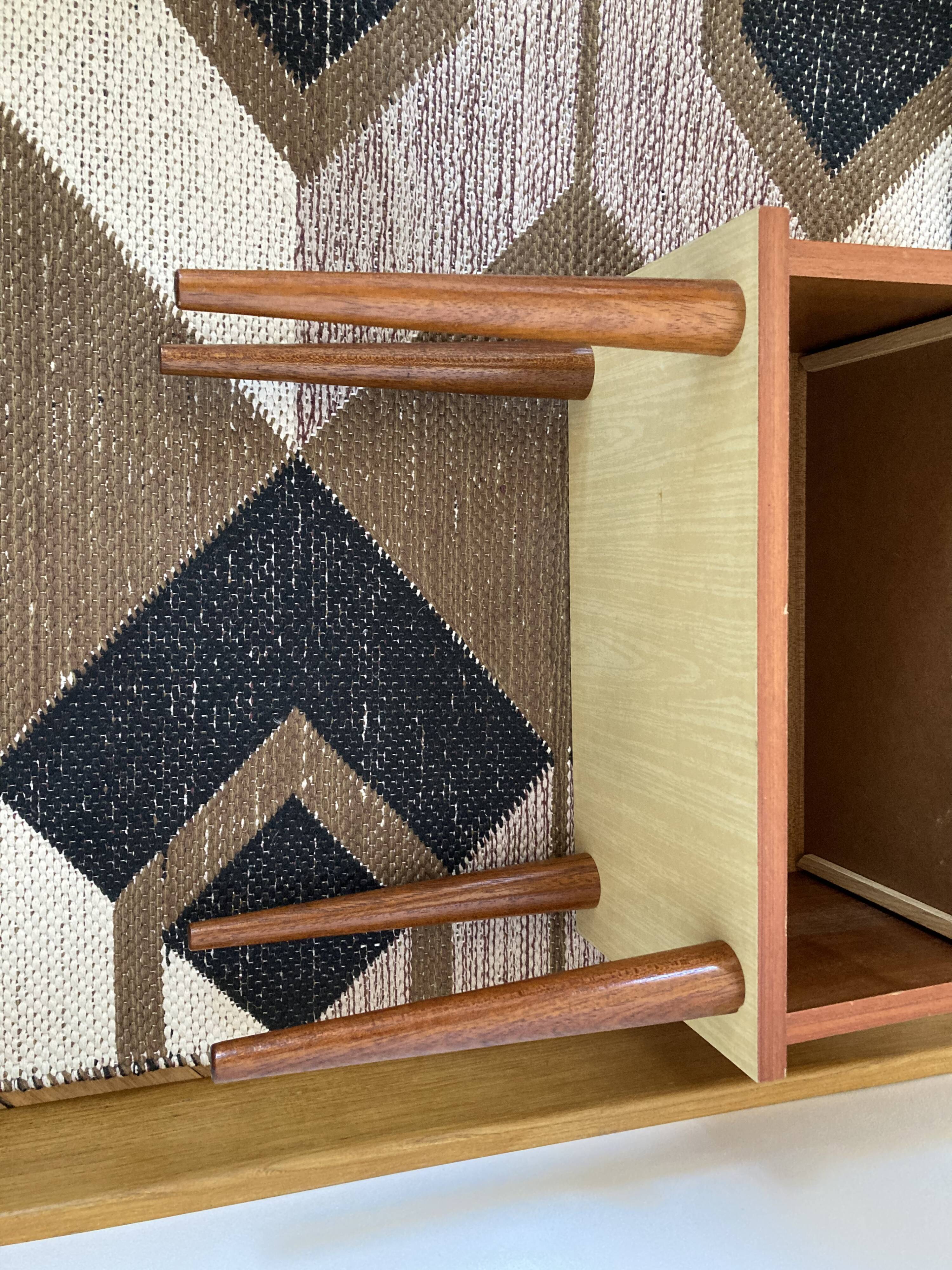 Bedside table compass legs