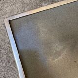 Vintage 1970s ceramic tile coffee table with chrome legs.