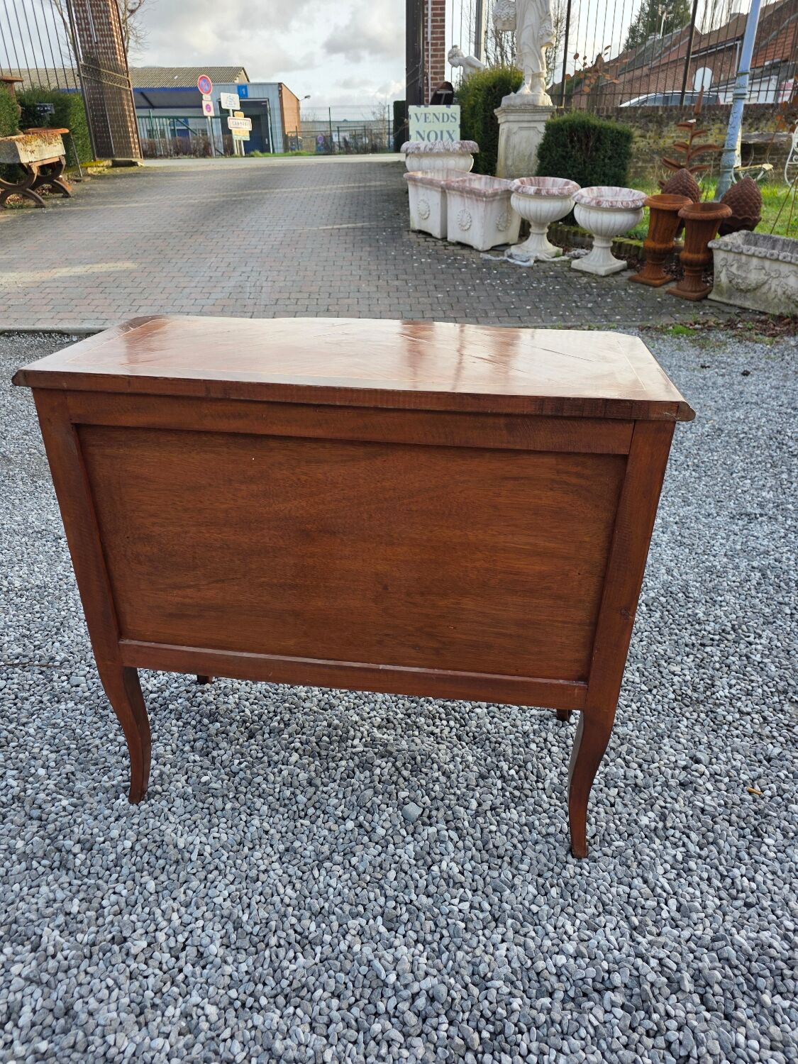 Commode transition in marquetry, Louis XV style, early 20th century.