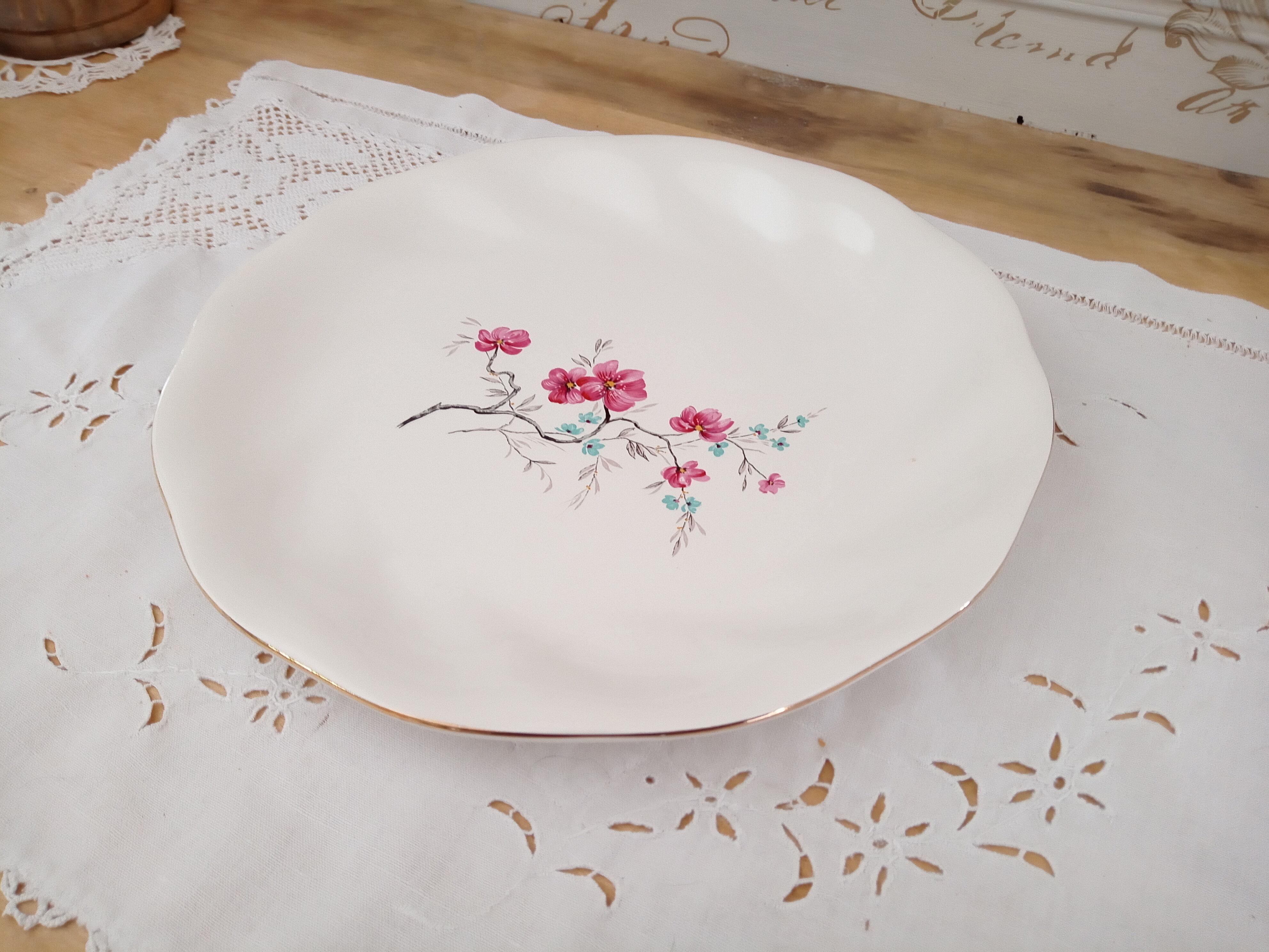 Salins France Polynesia style pie or cake dish
