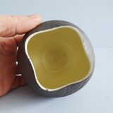 Vase en céramique jaune brun, Andreas Kastl Studio