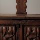 Carved solid wood bench-chest, 18th century