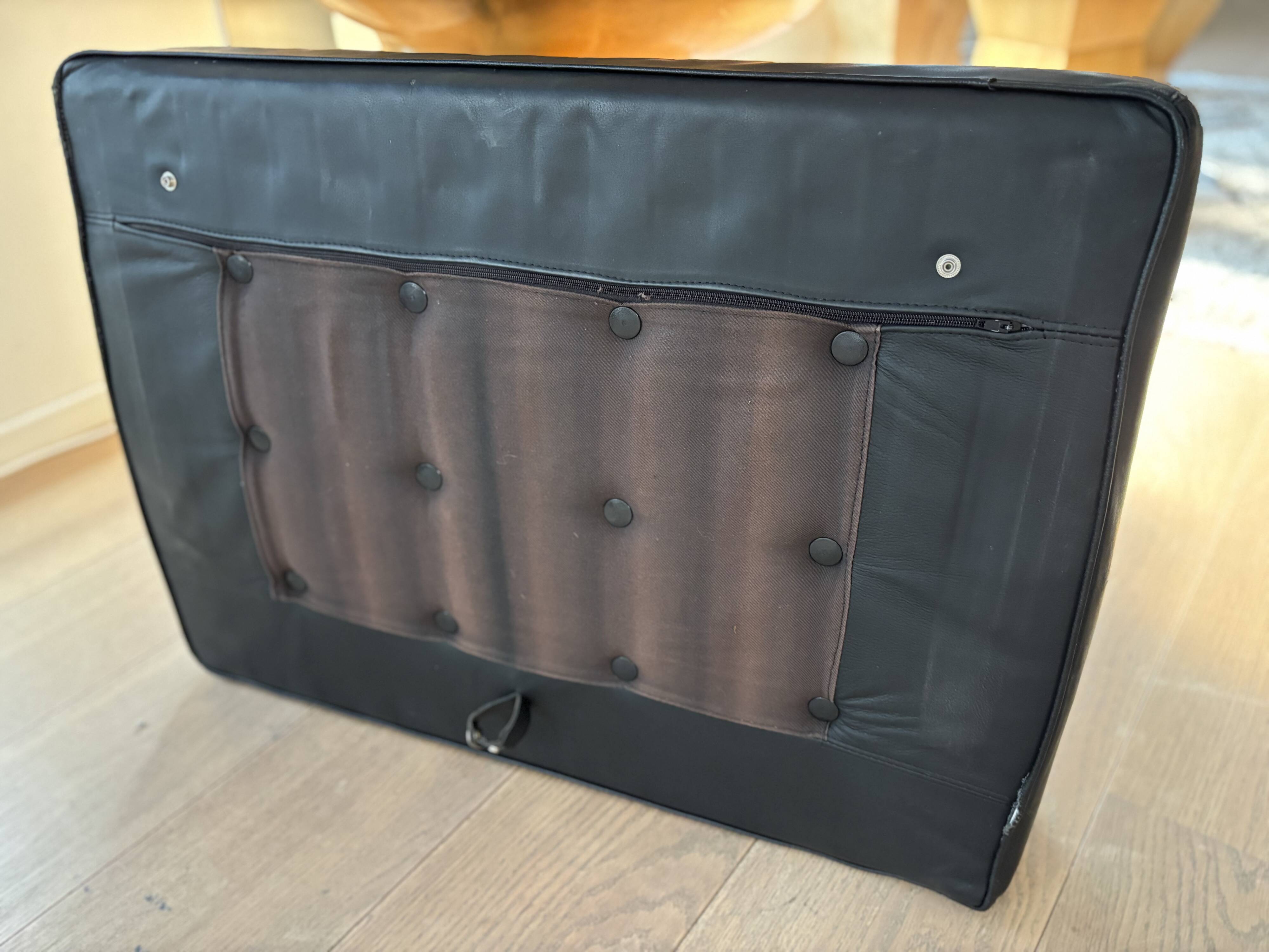 "Barcelona" chair and ottoman by Mies van der Rohe