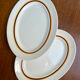 Lot de 2 plats ovales Digoin Sarreguemines en faïence