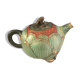 Cloisonnée tea in the shape of lotus flower