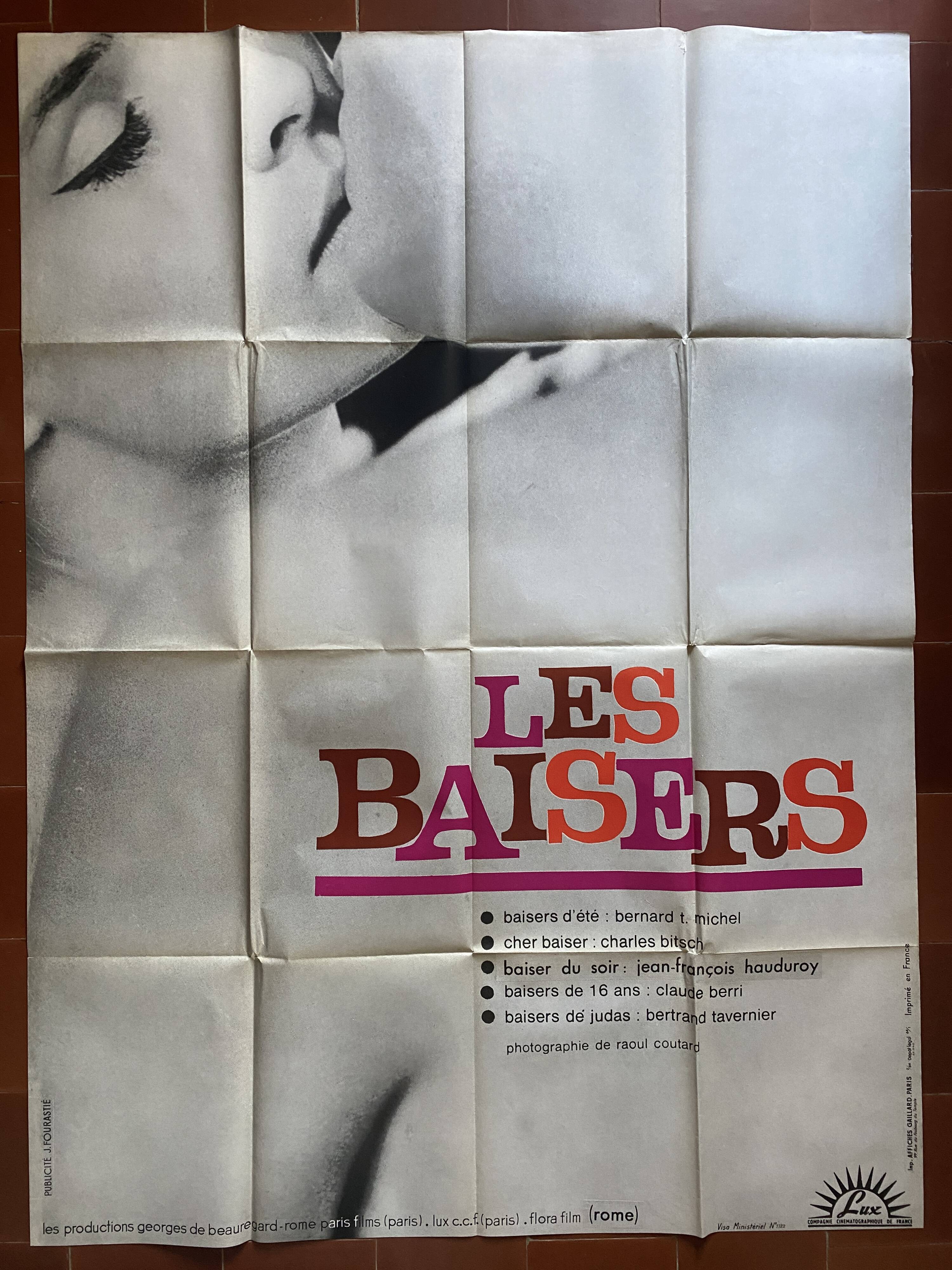 Affiche cinéma originale &amp;quot;Les Baisers&amp;quot; 120x160cm 1964 | Selency