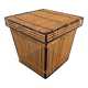 Mid-Century Rattan and Metal Storage Box by Rohe Noordwolde, 1950s