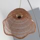 Suspension en osier vintage