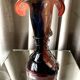 Soliflore vase in multicolor glass paste