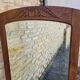 Miroir Art Déco en chêne avec glace biseautée époque 1930