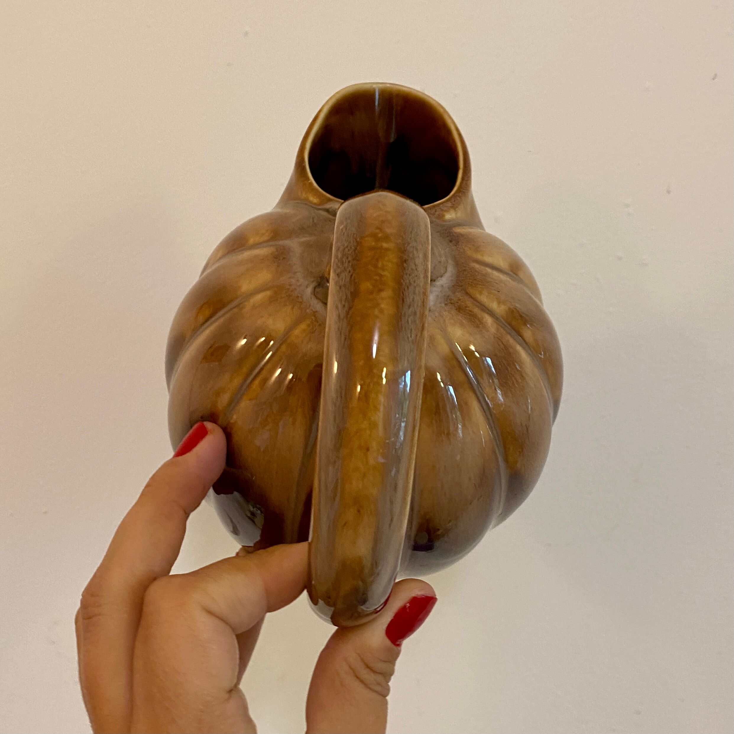 Vintage ceramic melon pitcher