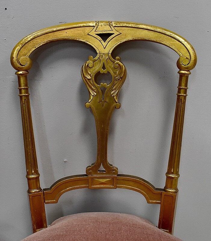 Pair of Golden Wood Chairs Napoleon III Era - Part 2 of the 19th century