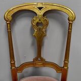 Paire de Chaises en Bois Doré Époque Napoléon III – 2ème partie du XIXe