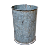Vintage Galvanised Zinc Flower Pot / Grain Measure