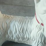Ceramic zoomorphic dog statue