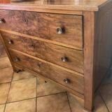 Louis-Philippe walnut chest of drawers