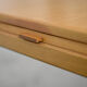 Mid-Century Modern Oak Coffee Table with Pull-Out Black Tops, 1960s