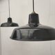 Enameled sheet metal pendant lights