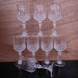 8 Crystal d'Arques Longchamps water glasses
