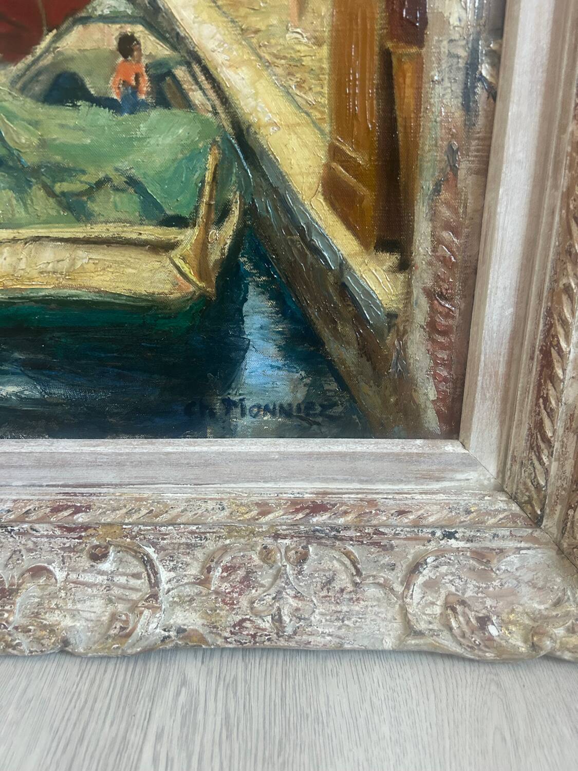 Oil on canvas representing Venice.