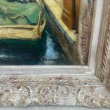 Oil on canvas representing Venice.