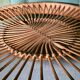 Vintage design coffee table with smoke glass