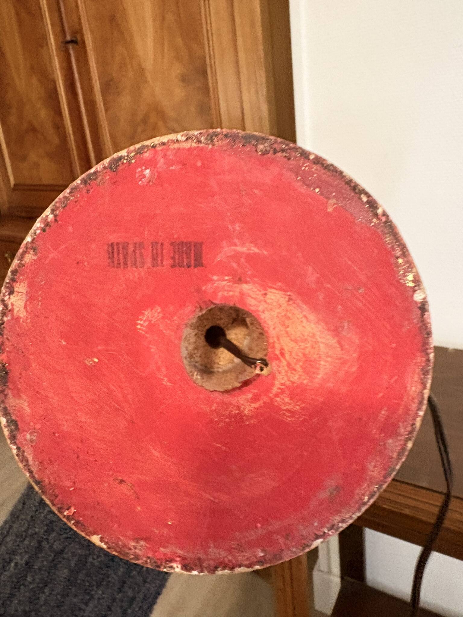 Vintage Ostrich Egg Lamp Stand Art Deco Venetian Florentine Candle Holder