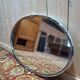 Oval chrome Art Deco mirror
