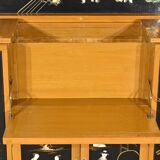 Asian Liquor Cabinet in Lacquered Wood, China – 1950