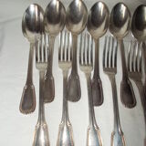 24-piece silver-plated cutlery set with box