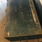 Green ammo chest with letters on it