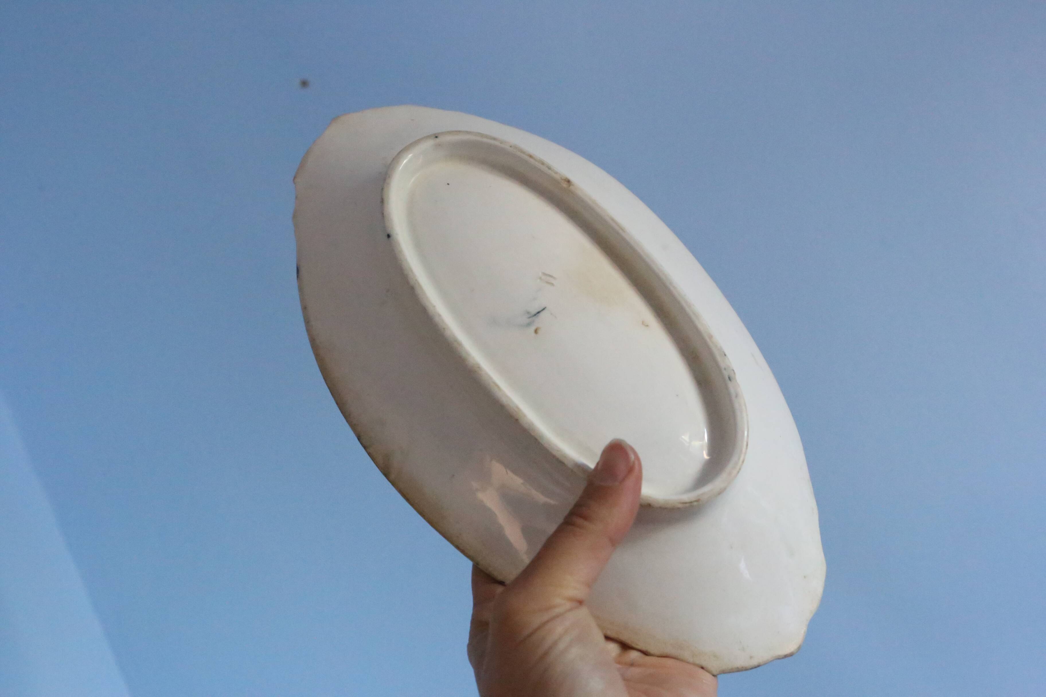 19th century iron clay dish