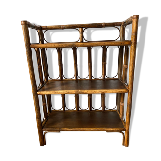 Vintage rattan shelf