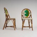 Set of 2 bistro chairs by Italo Gasparucci for ECC Tennis Tournament Antwerp