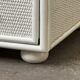 White rattan chest of drawers