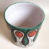 Pot ou cache-pot céramique Vallauris Années 70 Hauteur 14,2 cm