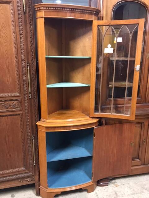 English corner cupboard