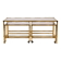 Table basse en laiton, ensemble de 3