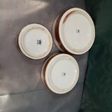 3 ceramic illustration Guy Mocquet for the secours populaire vintage 70's