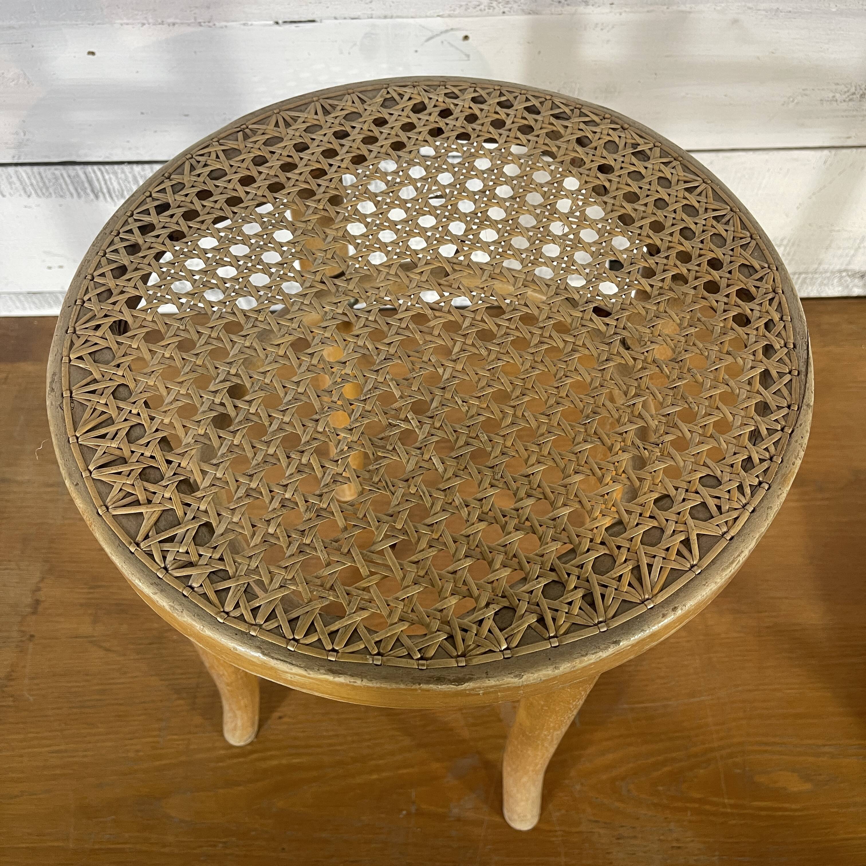 Vintage cane stool