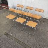 6 plia chairs by Giancarlo Piretti, Castelli circa 1967