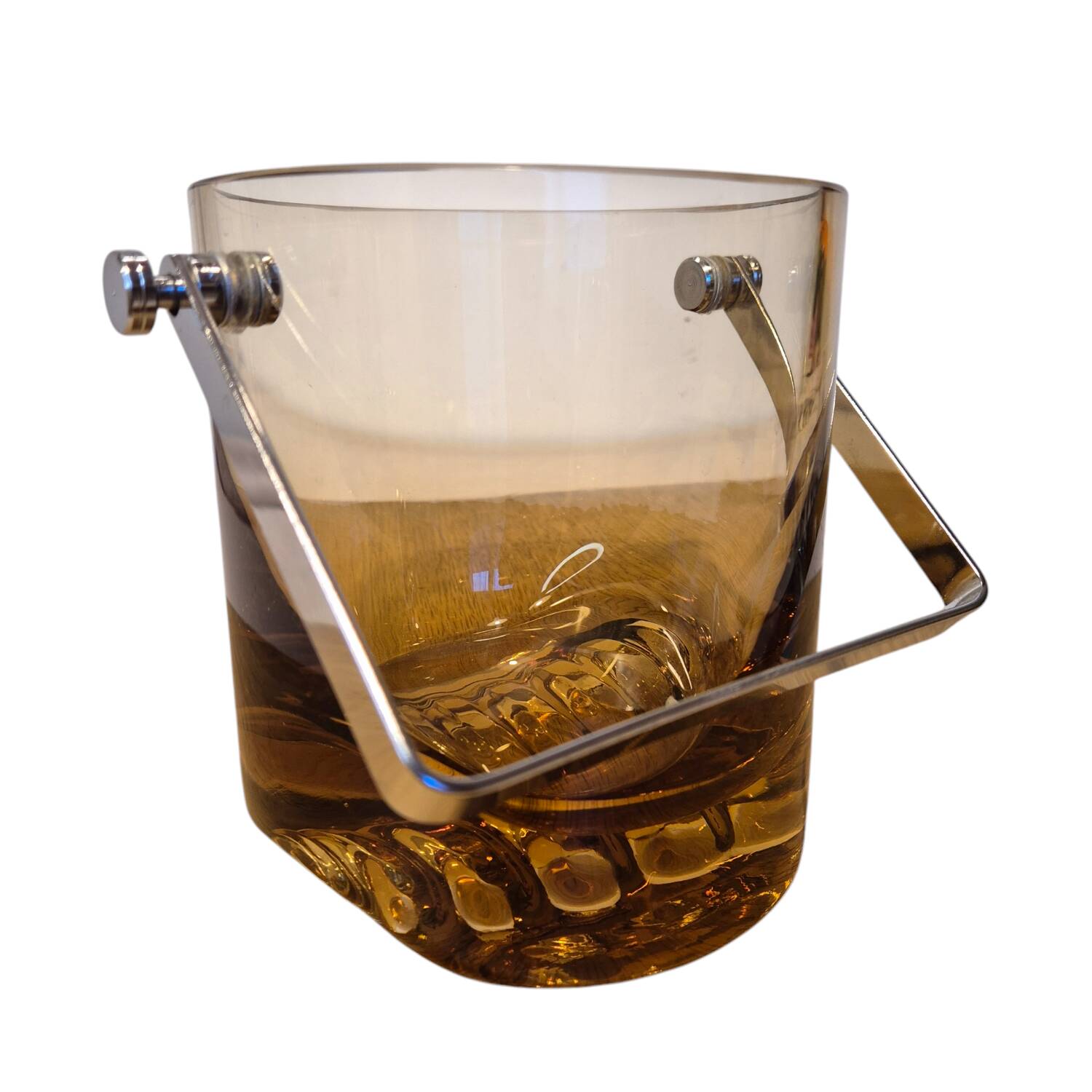 Pierre Schneider smoked glass ice bucket