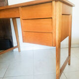 Vintage 1950 oak desk and oak grazing