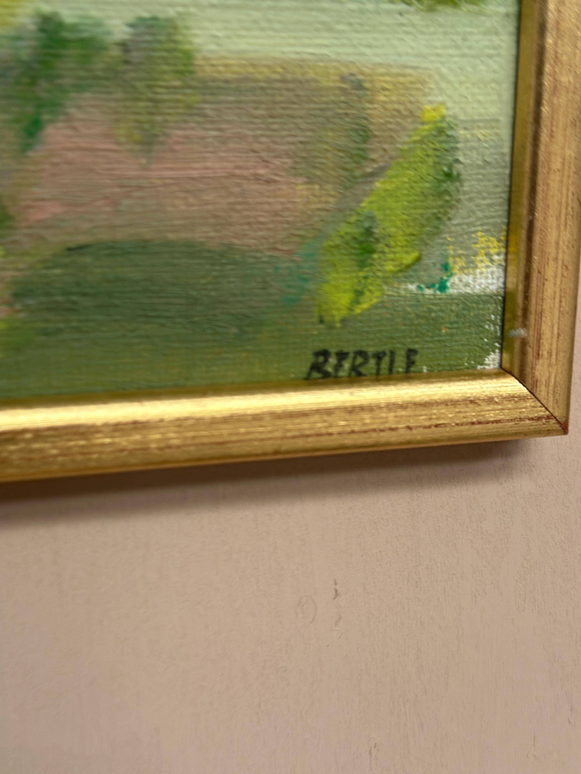 Original  Swedish Oil on Panel – “Coast” by Lars Bertle  –Signed – Vintage