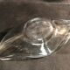 Crystal cup Daum free form signed empty fruit cup pocket